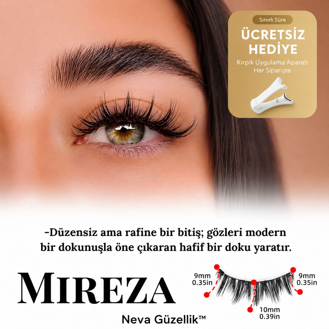 Neva Güzellik™ Sihirli Mıknatıslı Kirpik
