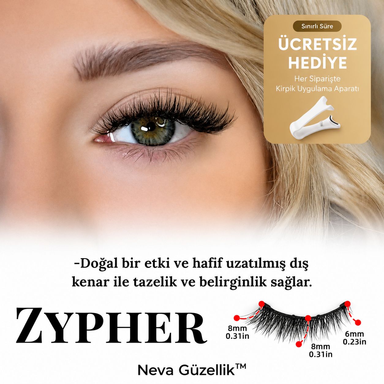 Neva Güzellik™ Sihirli Mıknatıslı Kirpik